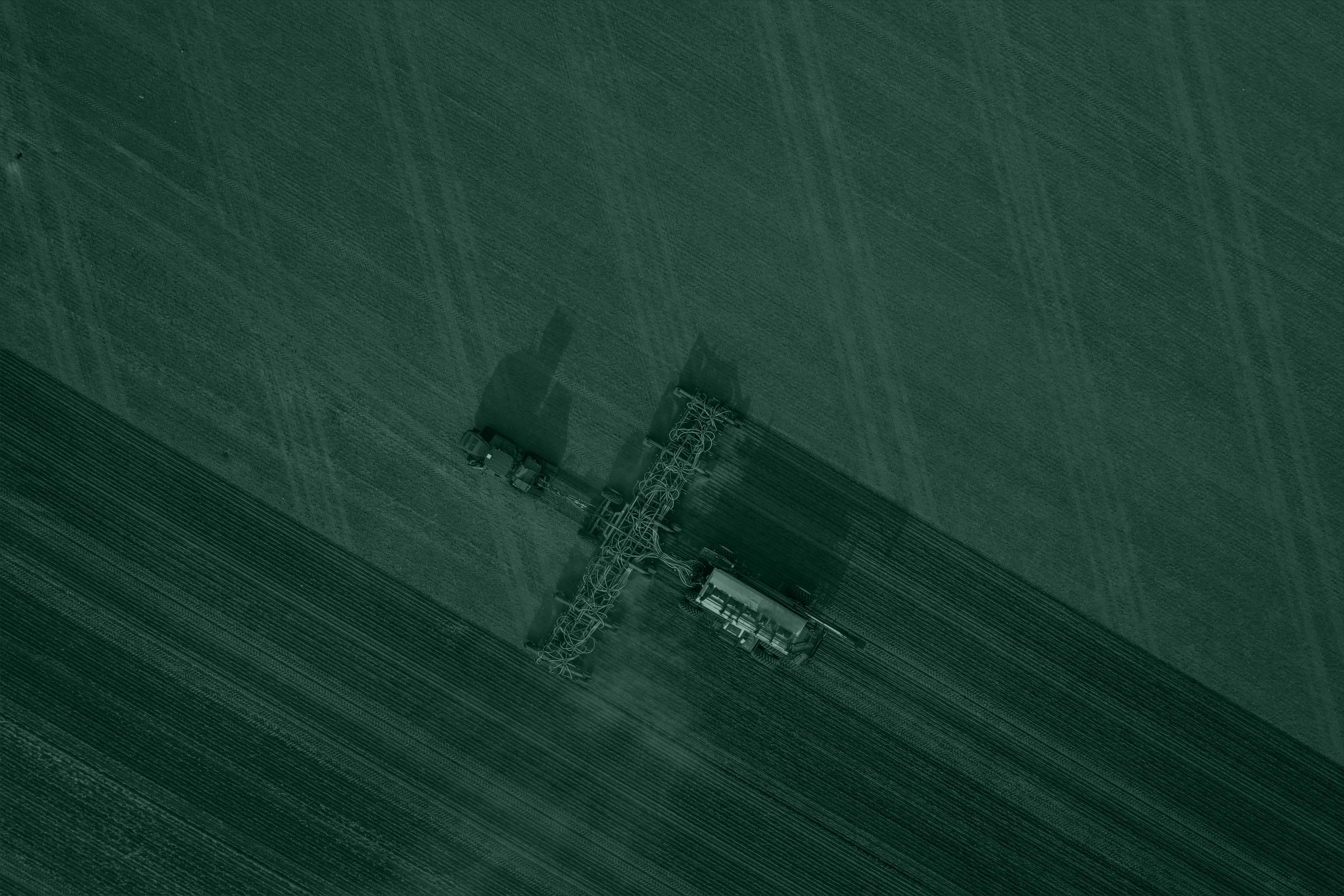 Área agrícola vista de cima